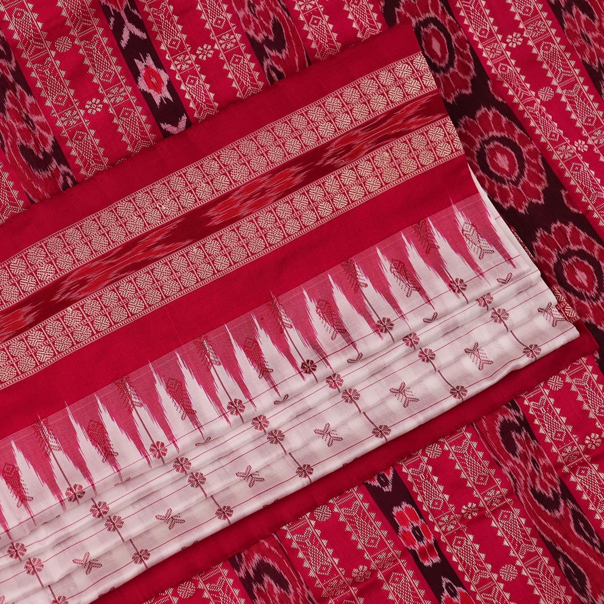 Handloom Sambalpuri Ikkat Silk Saree Handloom Saree_Sambalpuri Silk Priyadarshini Handloom 
