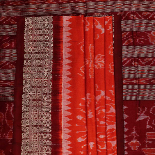 Handloom Sambalpuri Ikkat Silk Saree Handloom Saree_Sambalpuri Silk Priyadarshini Handloom 