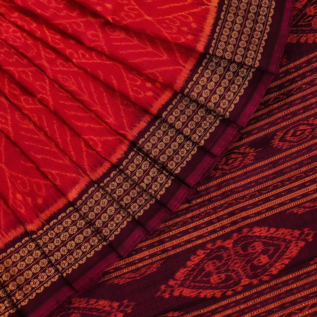 Handloom Sambalpuri Ikkat Silk Saree Handloom Saree_Sambalpuri Silk Priyadarshini Handloom 