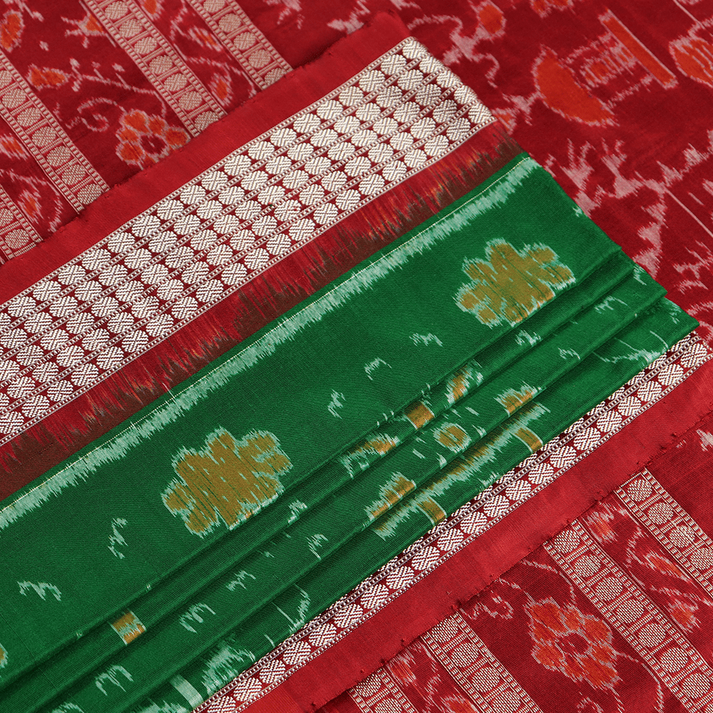 Handloom Sambalpuri Ikkat Silk Saree Handloom Saree_Sambalpuri Silk Priyadarshini Handloom 