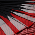 Handloom Black Sambalpuri Silk Saree with Red ikkat border