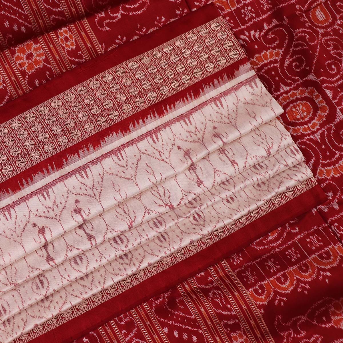 Handloom Sambalpuri Ikkat Silk Saree Handloom Saree_Sambalpuri Silk Priyadarshini Handloom 
