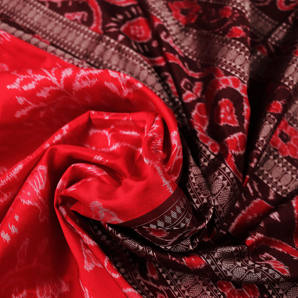 Handloom Sambalpuri Ikkat Silk Saree Handloom Saree_Sambalpuri Silk Priyadarshini Handloom 