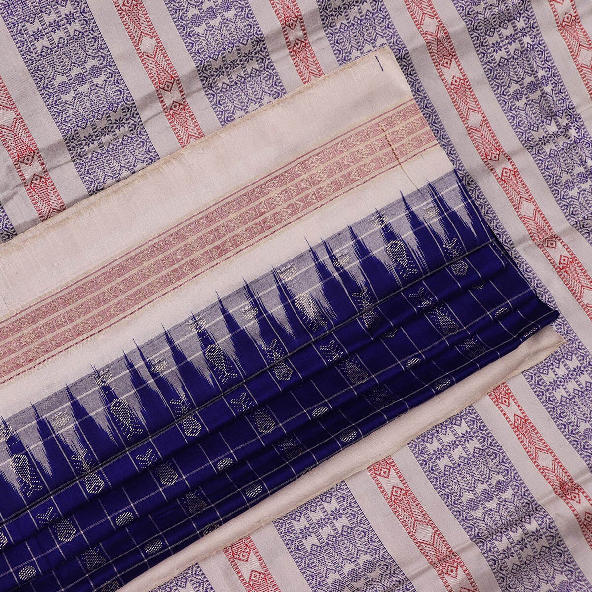 Handloom Sambalpuri Ikkat Silk Saree Handloom Saree_Sambalpuri Silk Priyadarshini Handloom 