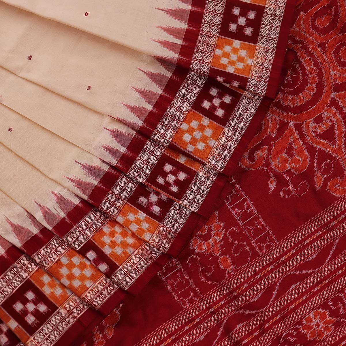 Handloom Sambalpuri Ikkat Silk Saree Handloom Saree_Sambalpuri Silk Priyadarshini Handloom 