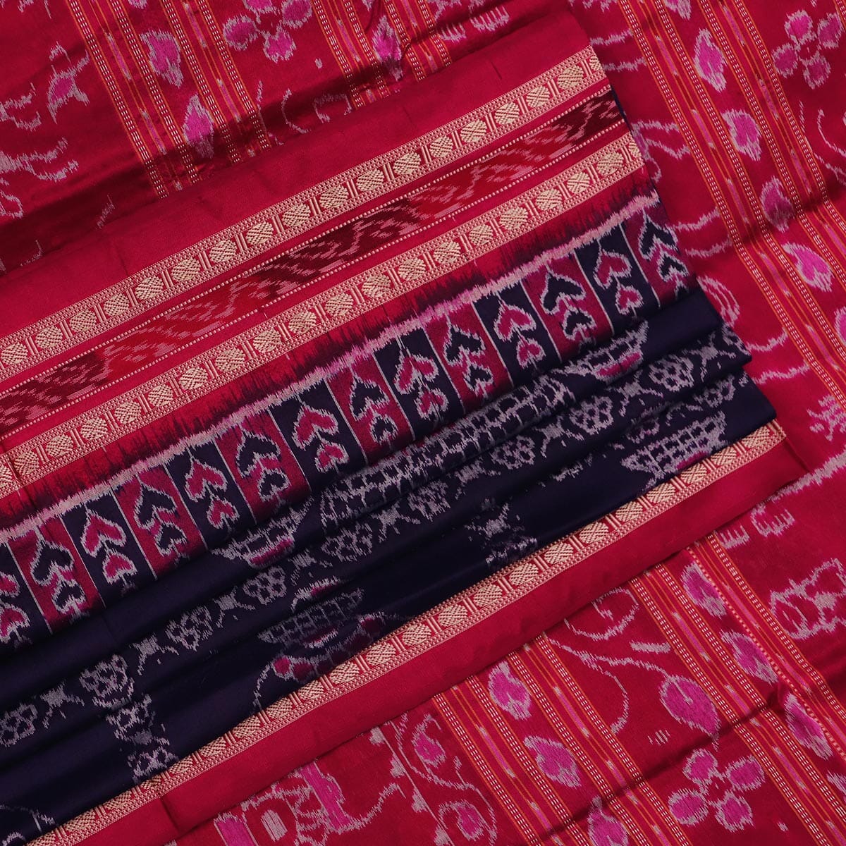 Handloom Sambalpuri Ikkat Silk Saree Handloom Saree_Sambalpuri Silk Priyadarshini Handloom 
