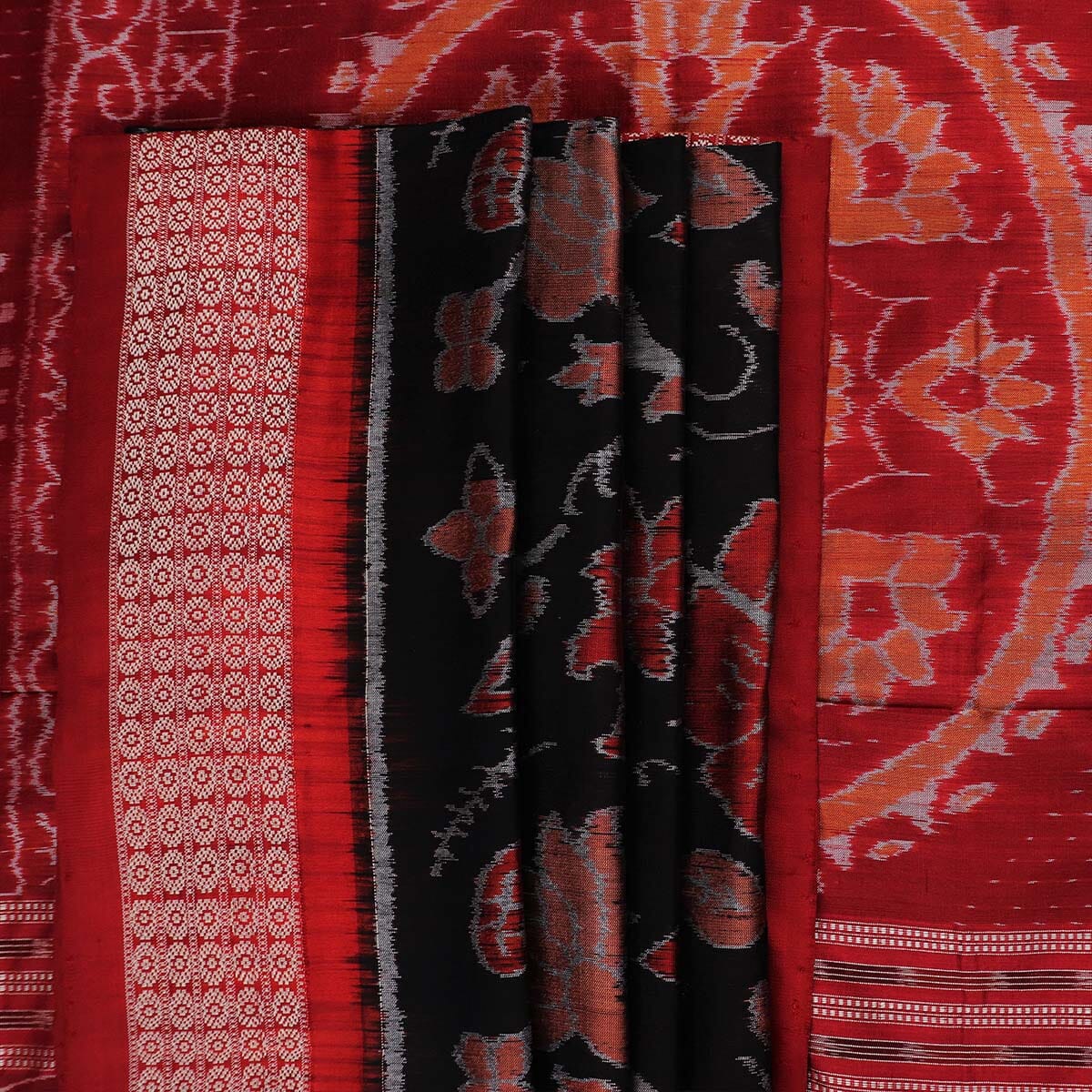 Handloom Sambalpuri Ikkat Silk Saree Handloom Saree_Sambalpuri Silk Priyadarshini Handloom 