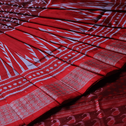 Handloom Sambalpuri Ikkat Silk Saree Handloom Saree_Sambalpuri Silk Priyadarshini Handloom 