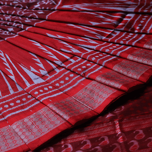 Sambalpuri Handloom Silk Saree - Luxurious Pata