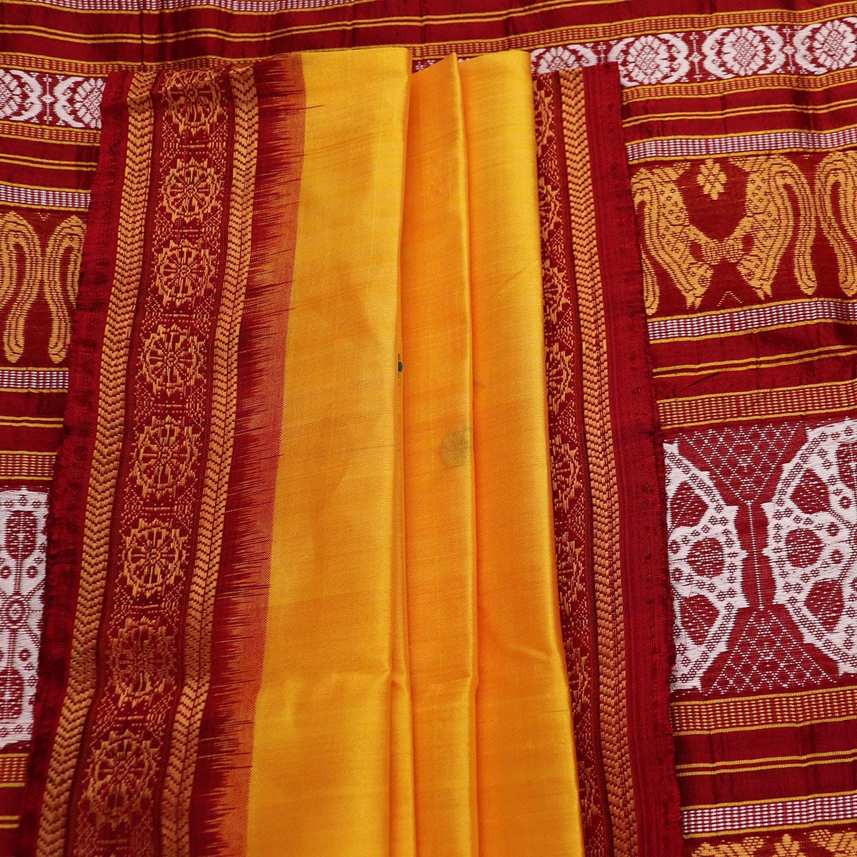 Yellow Odisha Cotton Sambalpuri Saree | Crafts Collection | Reviews on  Judge.me