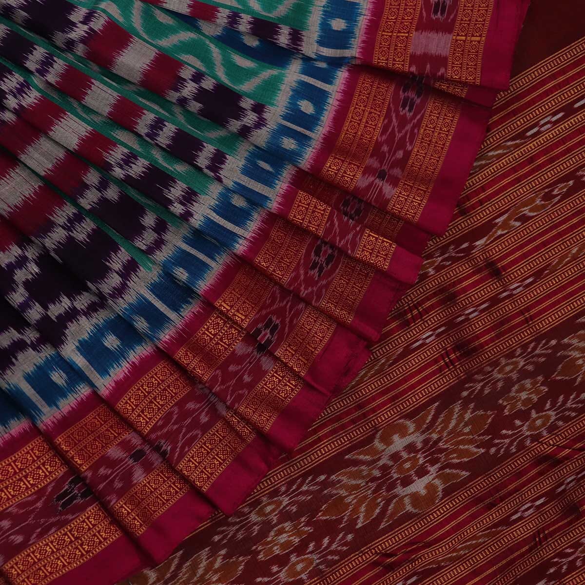Handloom Sambalpuri Ikkat Silk Saree Handloom Saree_Sambalpuri Silk Priyadarshini Handloom 