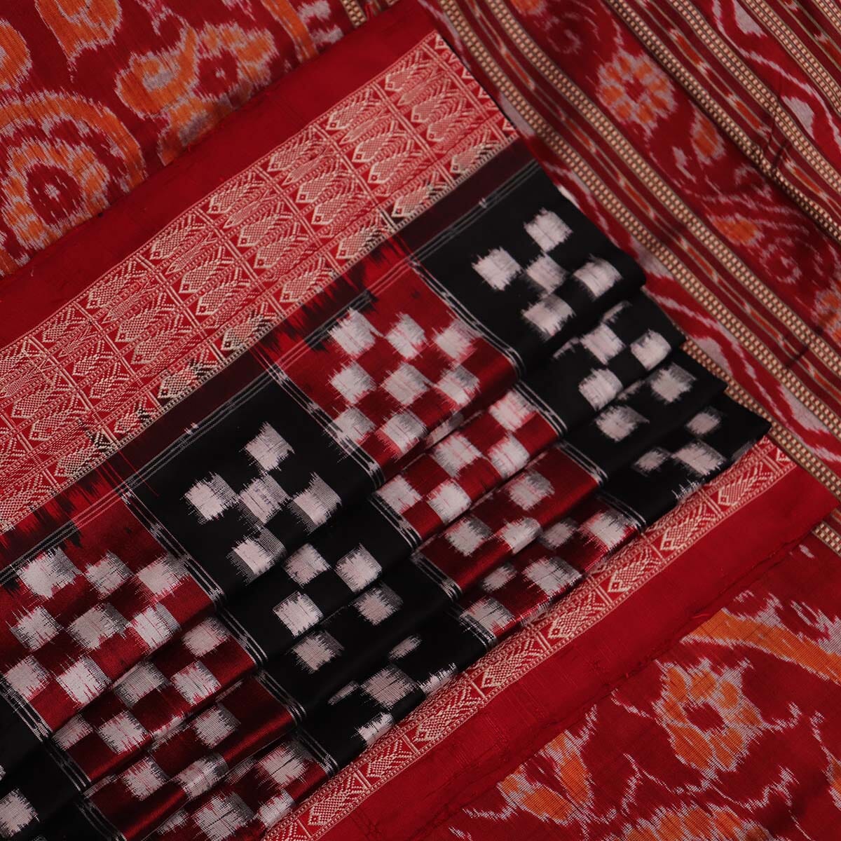 Handloom Sambalpuri Ikkat Silk Saree Handloom Saree_Sambalpuri Silk Priyadarshini Handloom 