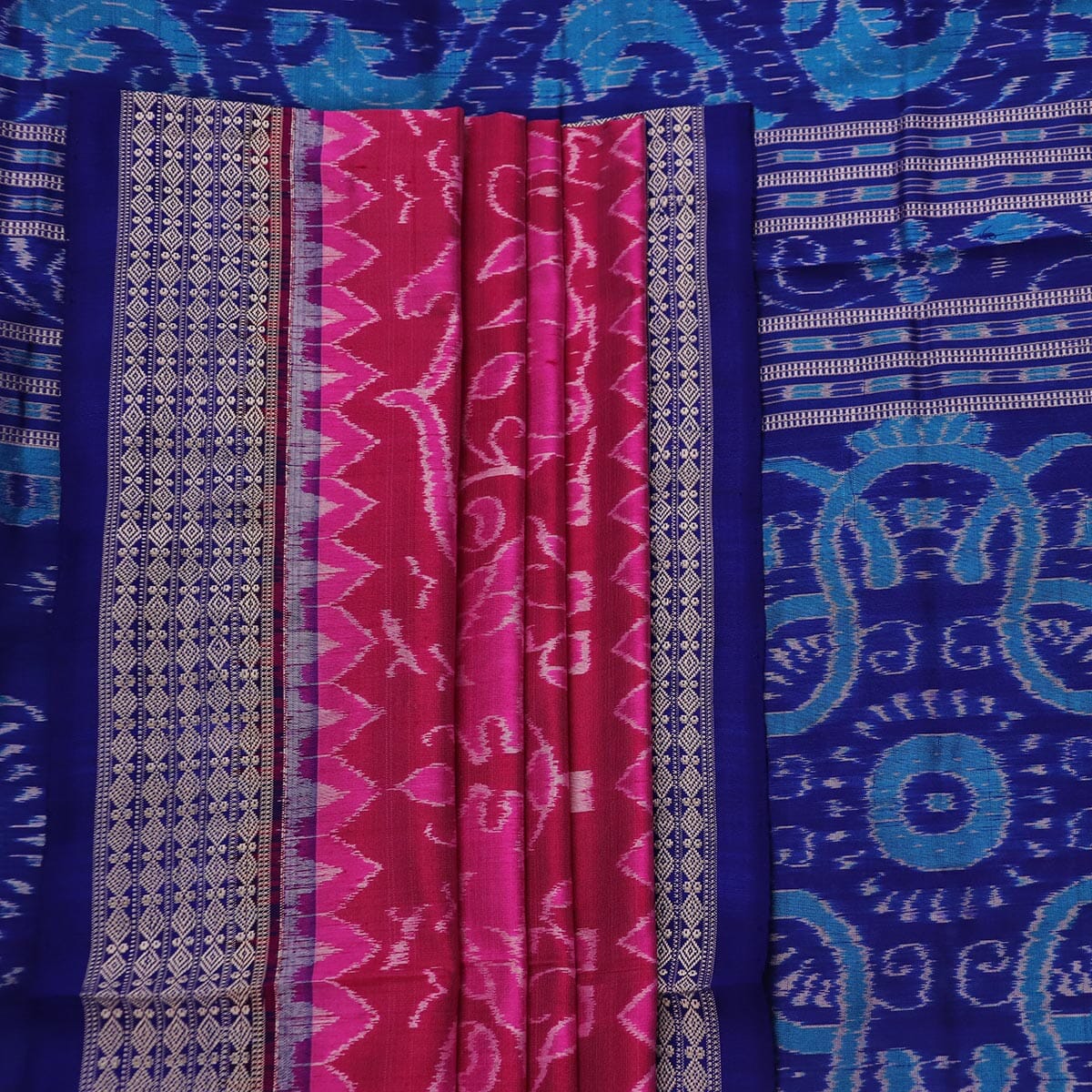 Handloom Sambalpuri Ikkat Silk Saree Handloom Saree_Sambalpuri Silk Priyadarshini Handloom 