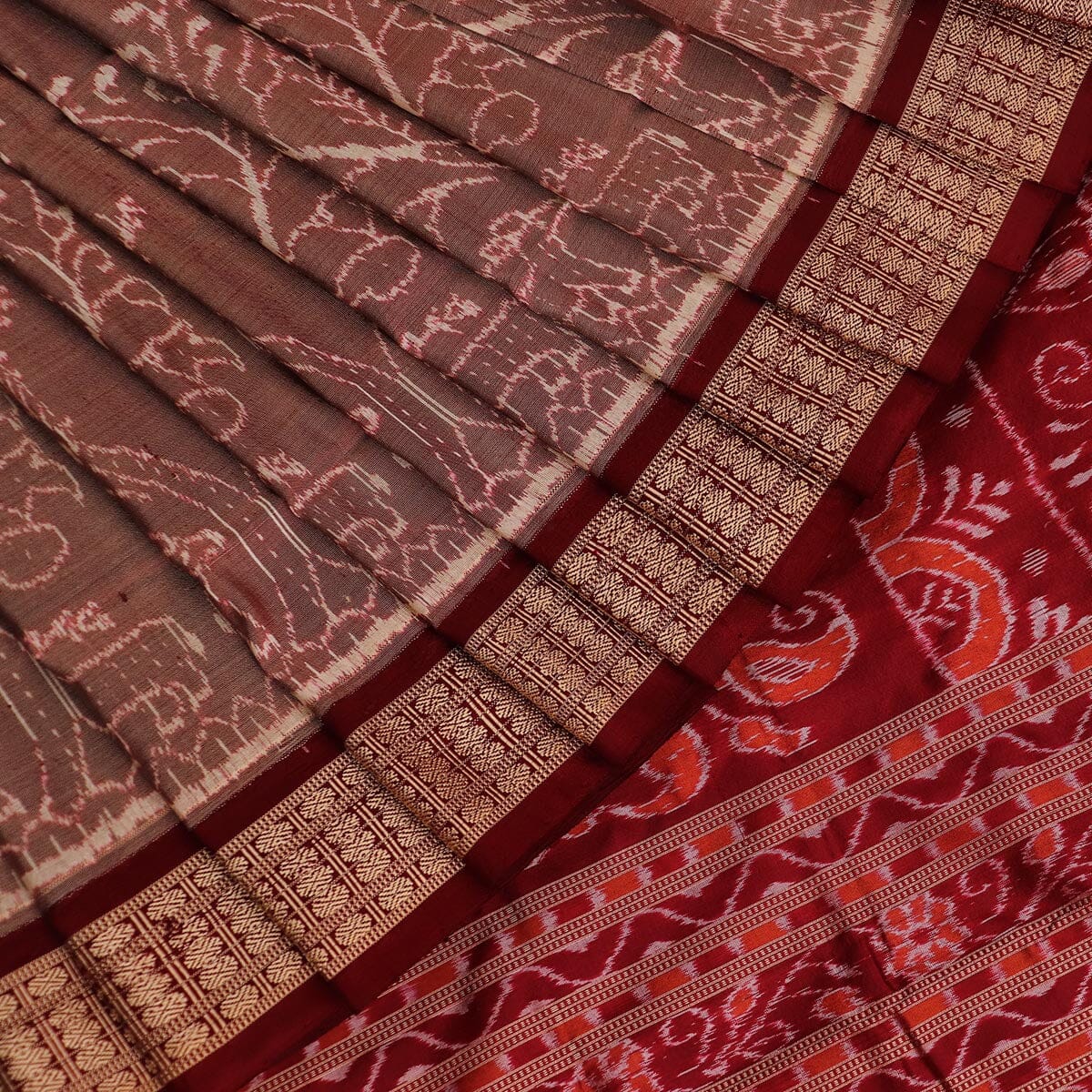 Purple Mustard Dolabedi Silk Saree- Odisha Handloom Sarees,Sambalpuri Silk  saree | BigRayn.com | Silk sarees, Saree, Silk