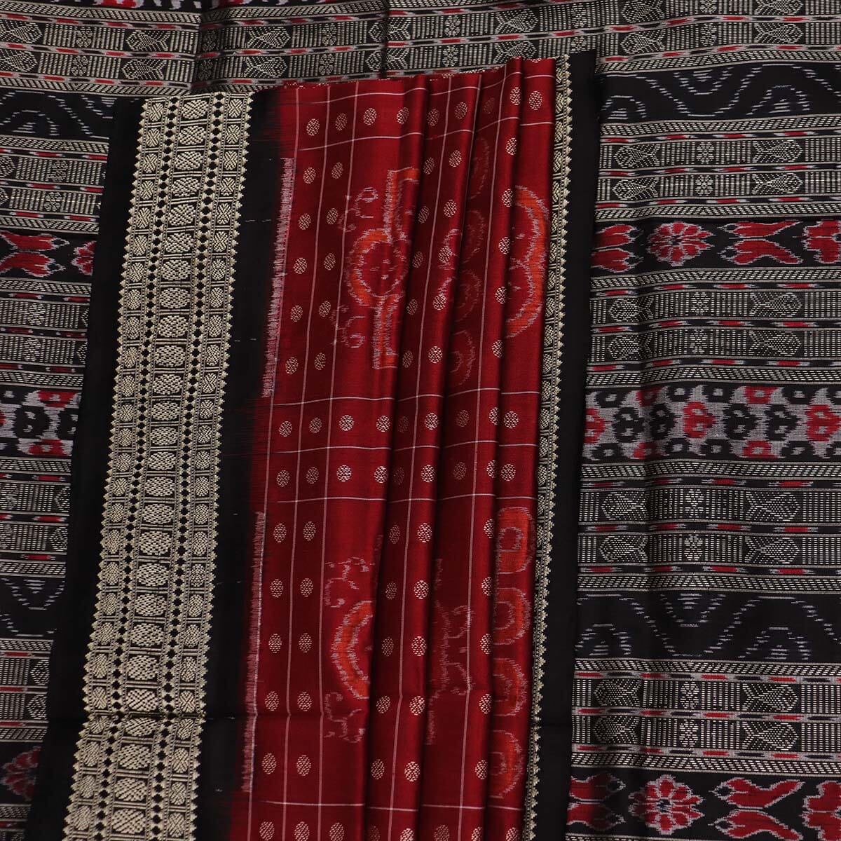 Handloom Sambalpuri Ikkat Silk Saree Handloom Saree_Sambalpuri Silk Priyadarshini Handloom 