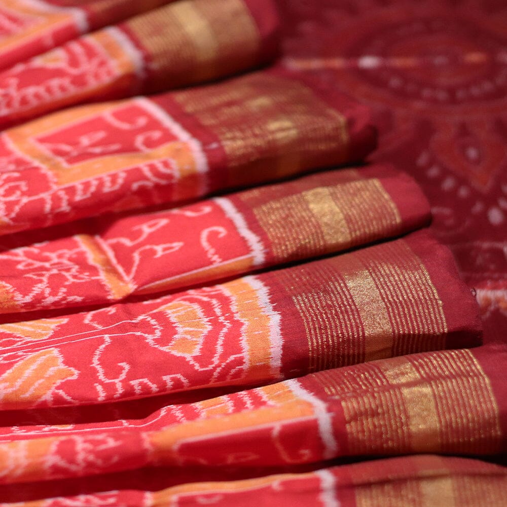 Handloom Sambalpuri Ikkat Silk Saree Handloom Saree_Sambalpuri Silk Priyadarshini Handloom 
