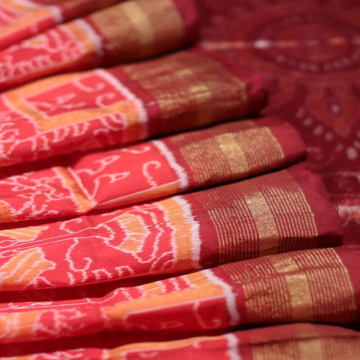 हैंडलूम संबलपुरी इक्कत सिल्क साड़ी