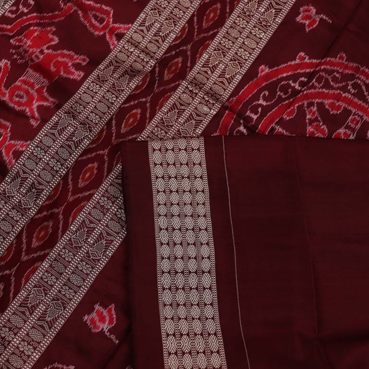 Handloom Sambalpuri Ikkat Silk Saree Handloom Saree_Sambalpuri Silk Priyadarshini Handloom 