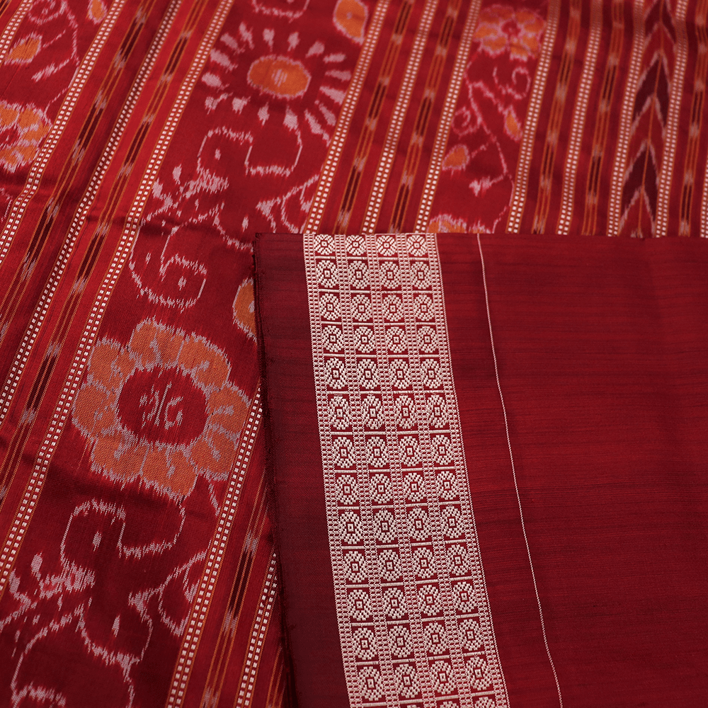 Handloom Sambalpuri Ikkat Silk Saree Handloom Saree_Sambalpuri Silk Priyadarshini Handloom 