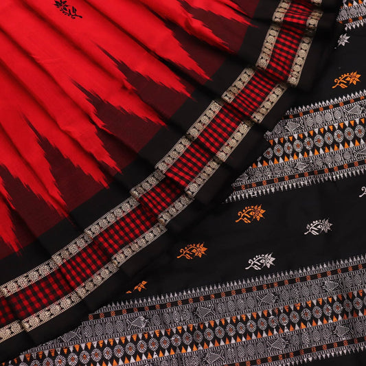 Handloom Sambalpuri Ikkat Silk Saree Handloom Saree_Sambalpuri Silk Priyadarshini Handloom 