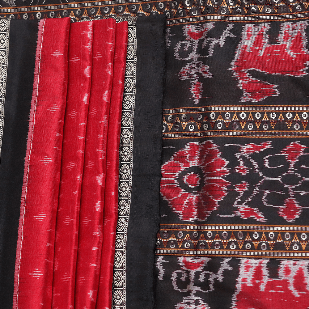 Handloom Sambalpuri Ikkat Silk Saree Handloom Saree_Sambalpuri Silk Priyadarshini Handloom 
