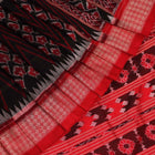 Handloom Black Sambalpuri Silk Saree with Red border