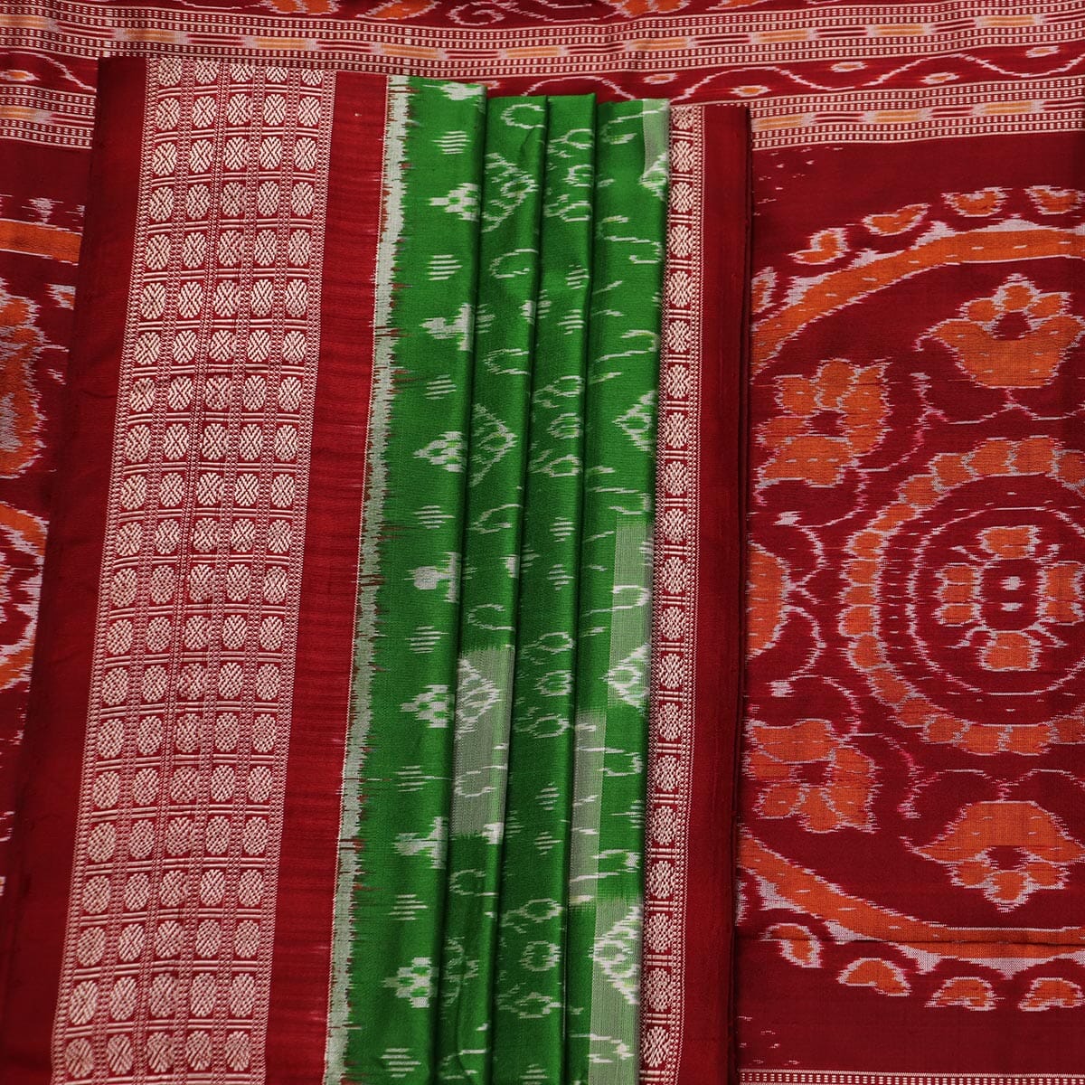 Handloom Sambalpuri Ikkat Silk Saree Handloom Saree_Sambalpuri Silk Priyadarshini Handloom 