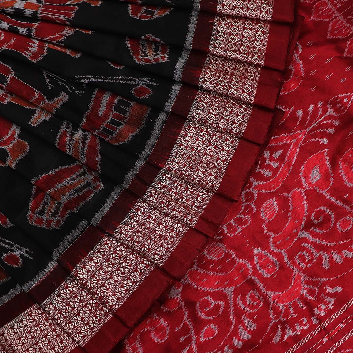 Handloom Sambalpuri Ikkat Silk Saree Handloom Saree_Sambalpuri Silk Priyadarshini Handloom 