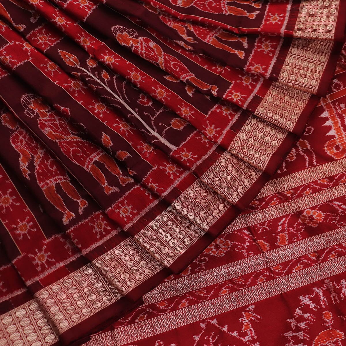 Handloom Sambalpuri Ikkat Silk Saree Handloom Saree_Sambalpuri Silk Priyadarshini Handloom 