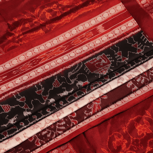 Handloom Sambalpuri Ikkat Silk Saree Handloom Saree_Sambalpuri Silk Priyadarshini Handloom 