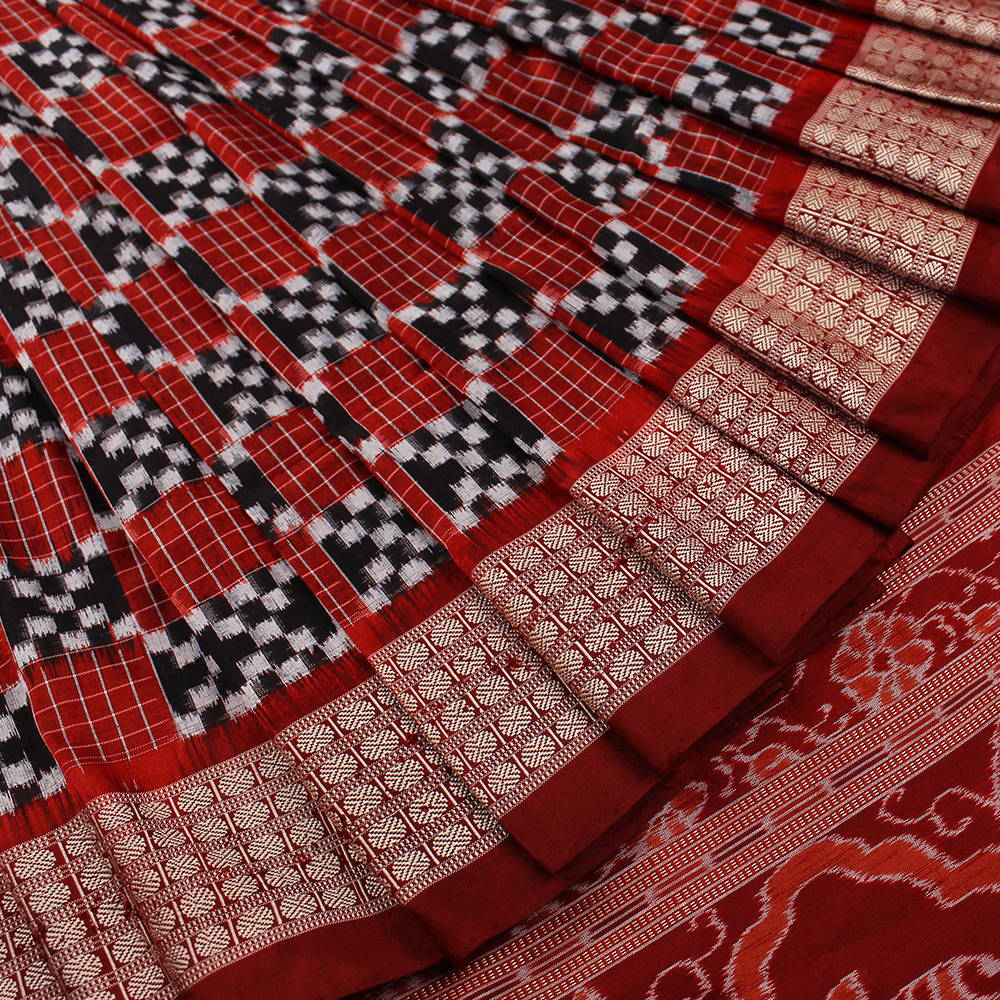 Handloom Sambalpuri Ikkat Silk Saree Handloom Saree_Sambalpuri Silk Priyadarshini Handloom 