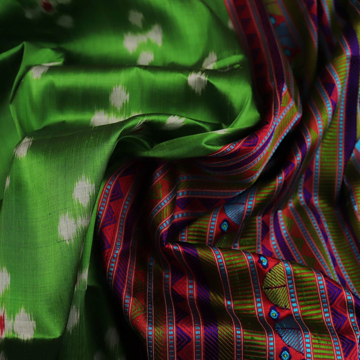 Handloom Sambalpuri Ikkat Silk Saree Handloom Saree_Sambalpuri Silk Priyadarshini Handloom 