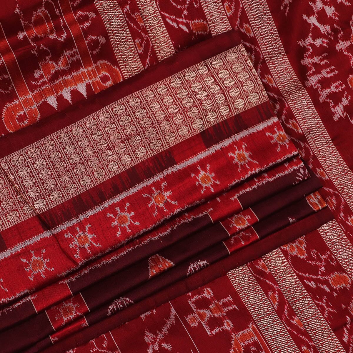Handloom Sambalpuri Ikkat Silk Saree Handloom Saree_Sambalpuri Silk Priyadarshini Handloom 