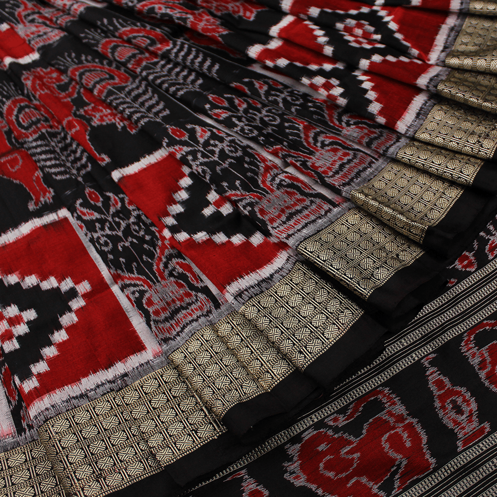 Handloom Sambalpuri Ikkat Silk Saree Handloom Saree_Sambalpuri Silk Priyadarshini Handloom 
