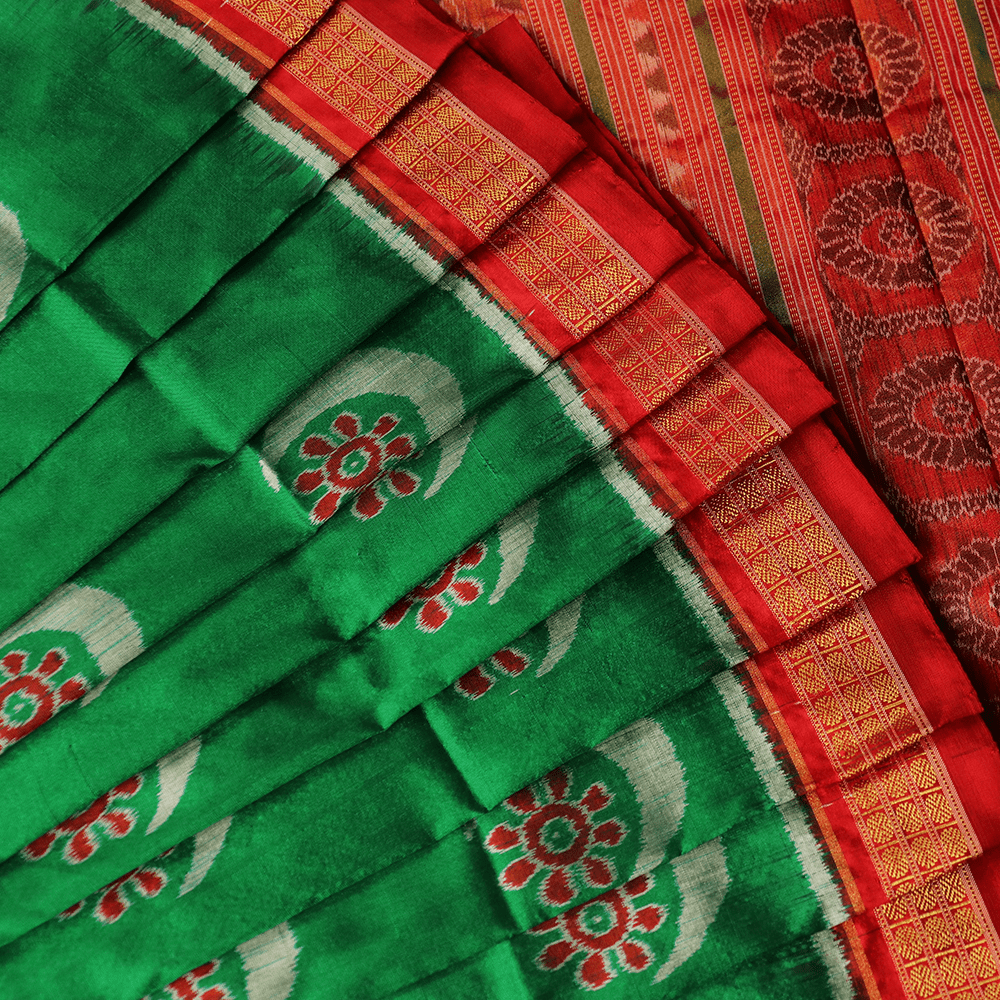 Handloom Sambalpuri Ikkat Silk Saree Handloom Saree_Sambalpuri Silk Priyadarshini Handloom 