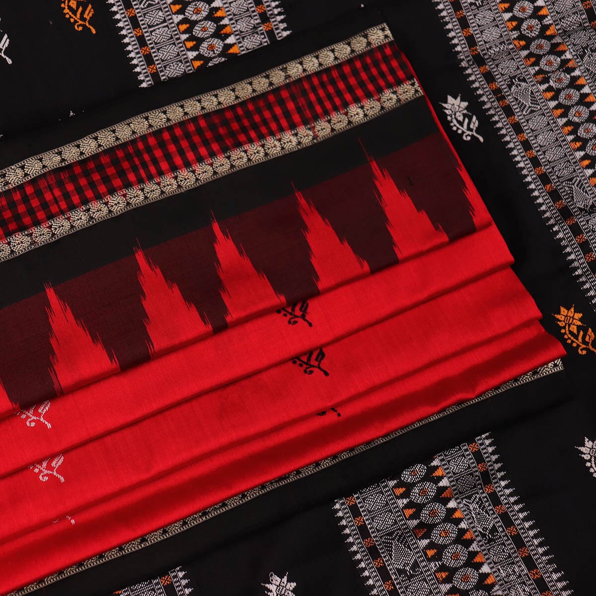 Handloom Sambalpuri Ikkat Silk Saree Handloom Saree_Sambalpuri Silk Priyadarshini Handloom 