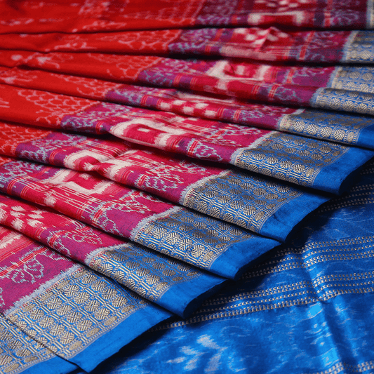 Handloom Sambalpuri Ikkat Silk Saree Handloom Saree_Sambalpuri Silk Priyadarshini Handloom 