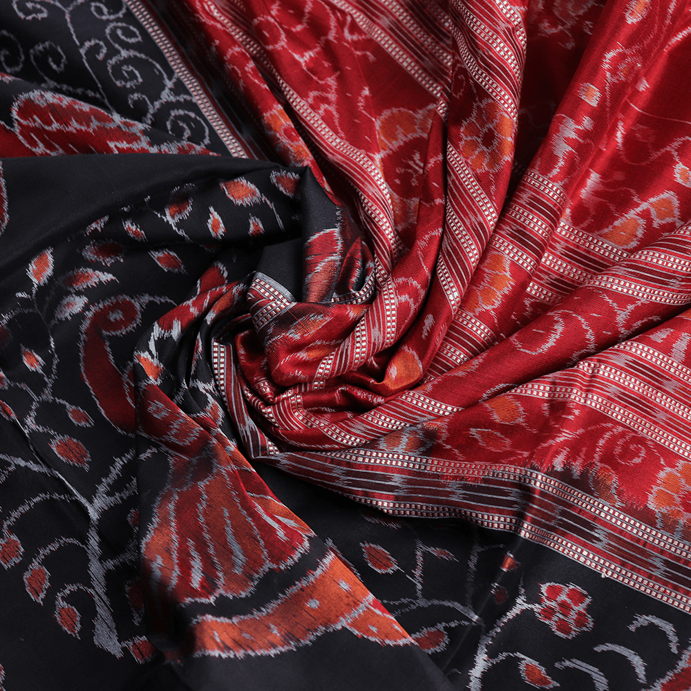 Handloom Sambalpuri Ikkat Silk Saree Handloom Saree_Sambalpuri Silk Priyadarshini Handloom 