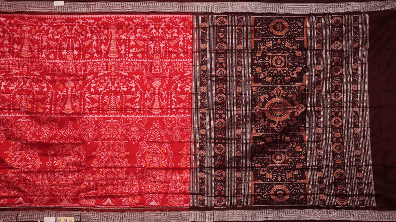 Handloom Sambalpuri Ikkat Silk Saree Handloom Saree_Sambalpuri Silk Priyadarshini Handloom 