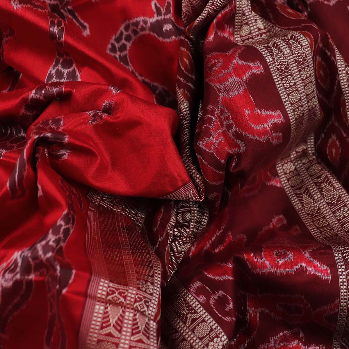 Handloom Sambalpuri Ikkat Silk Saree Handloom Saree_Sambalpuri Silk Priyadarshini Handloom 