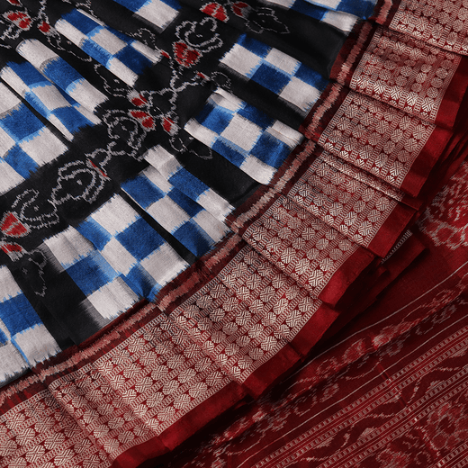 Sambalpuri Handloom Silk Saree - Elegant Pasapalli
