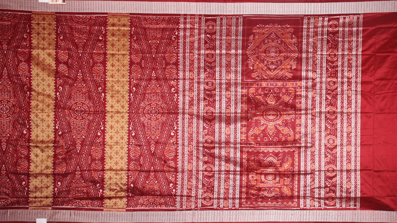 Handloom Sambalpuri Ikkat Silk Saree Handloom Saree_Sambalpuri Silk Priyadarshini Handloom 