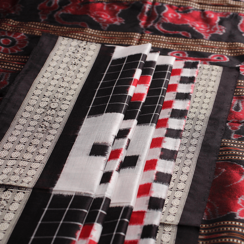 Handloom Sambalpuri Ikkat Silk Saree Handloom Saree_Sambalpuri Silk Priyadarshini Handloom 