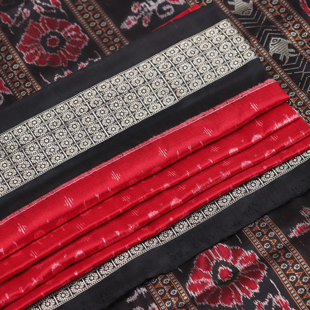 Handloom Sambalpuri Ikkat Silk Saree Handloom Saree_Sambalpuri Silk Priyadarshini Handloom 