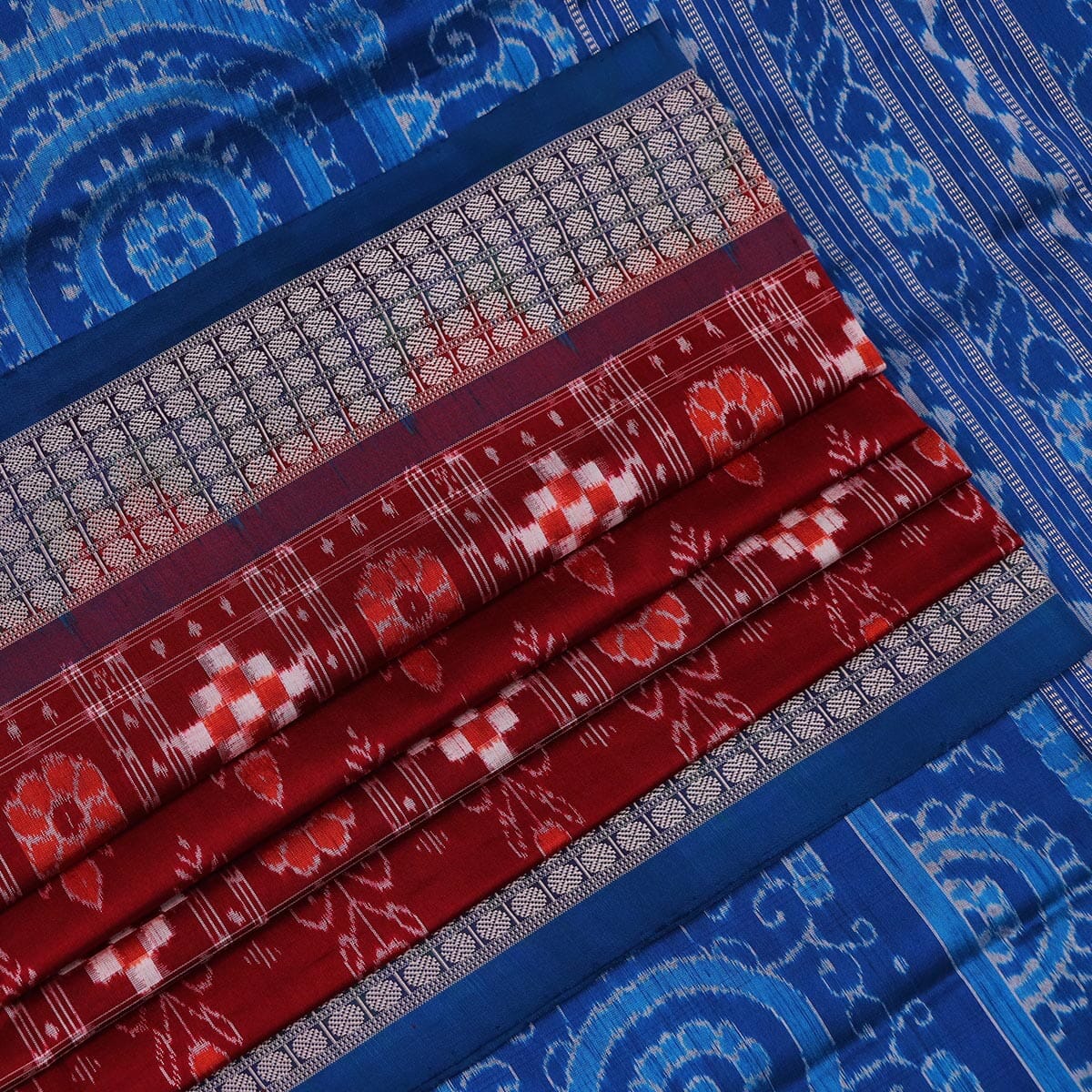 Handloom Sambalpuri Ikkat Silk Saree Handloom Saree_Sambalpuri Silk Priyadarshini Handloom 
