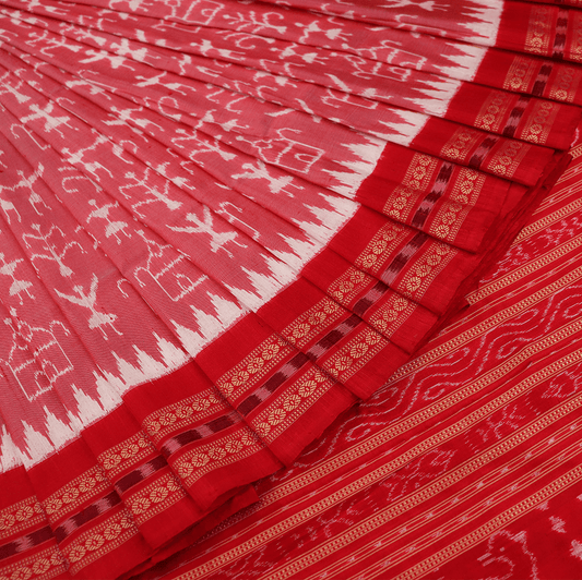 Handloom Sambalpuri Ikkat Silk Saree Handloom Saree_Sambalpuri Silk Priyadarshini Handloom 