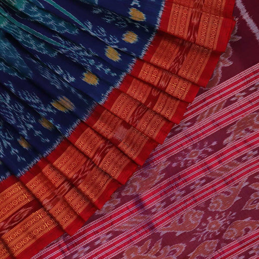 ସମ୍ବଲପୁରୀ ହ୍ୟାଣ୍ଡଲୁମ୍ ରେଶମ ସାରୀ - ବିଳାସପୂର୍ଣ୍ଣ ପାଟା |