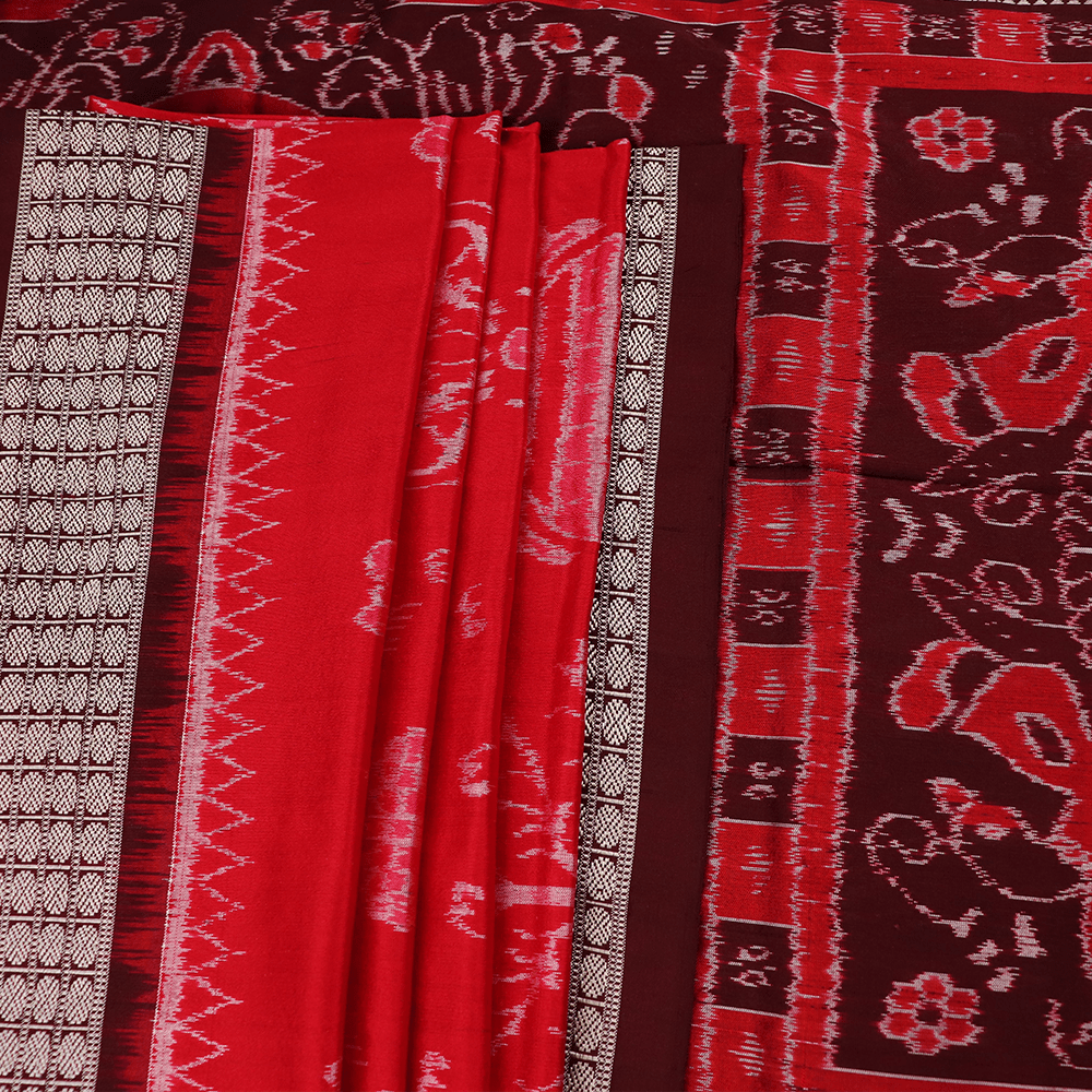 Handloom Sambalpuri Ikkat Silk Saree Handloom Saree_Sambalpuri Silk Priyadarshini Handloom 