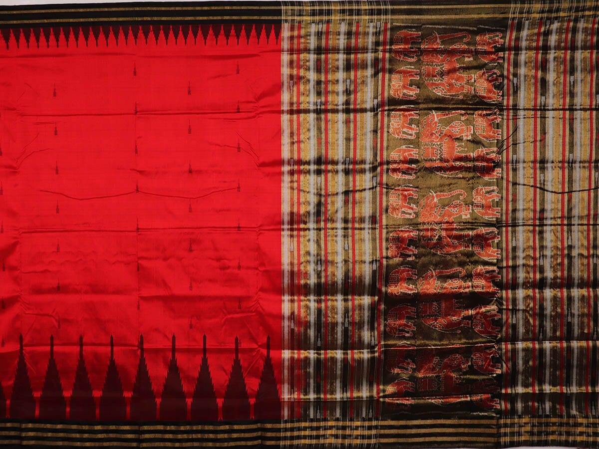 Handloom Sambalpuri Ikkat Silk Saree Handloom Saree_Sambalpuri Silk Priyadarshini Handloom 