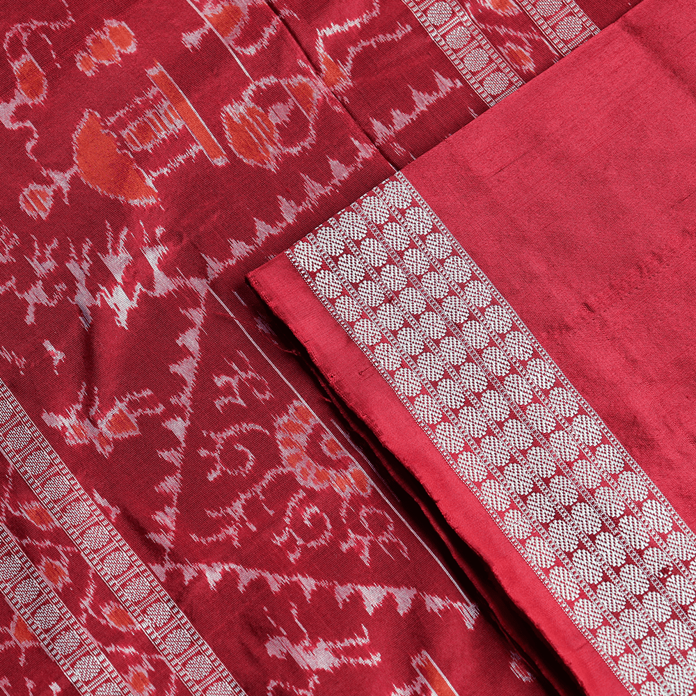 Handloom Sambalpuri Ikkat Silk Saree Handloom Saree_Sambalpuri Silk Priyadarshini Handloom 